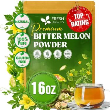 Imagem de Pó de Melão-de-São-Caetano FRESHDRINKUS 454 g Natural Vegano