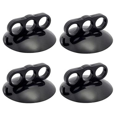 Imagem de 4 Ventosas Garra 3 Dedos PVC Preta 110mm Martelinho De Ouro