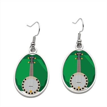 Imagem de Brinco de banjo - Brincos Femininos Pendurados para Meninas - Presente de Festa de Aniversário dos Namorados