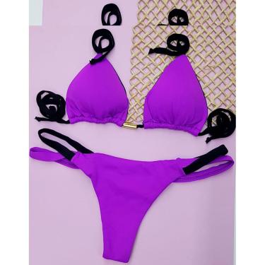 Imagem de Biquini Feminino Cortininha Liso Ex