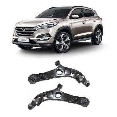 Imagem de Bandeja Inferior Hyundai Tucson Dianteira (2016 Até 2019)  Flex Automotive O Par