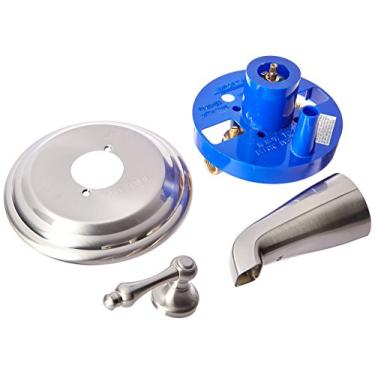 Imagem de Elements of Design Torneira para banheira EB3638ALTO St. Louis com alça única, proteção de 7-1/2" de diâmetro, níquel escovado