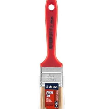 Imagem de 12 Pinceis Trincha Para Pintura Pluma Tek 315 Atlas 1 1/2 Pol