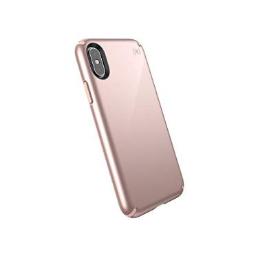 Imagem de Speck Produtos Capa Presidio Metallic para iPhone XS/iPhone X, ouro rosa metálico/Dália pêssego