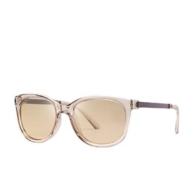 Imagem de Óculos de sol polarizados femininos armação transparente olho de gato óculos de sol vintage óculos femininos uv400,1, china