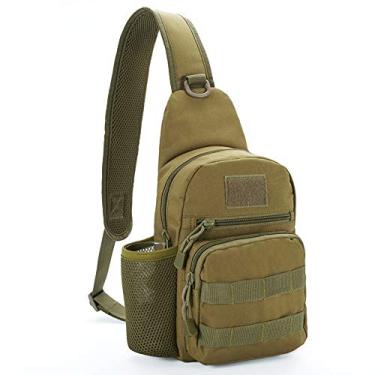 Imagem de Qudai Saco de tórax masculino feminino camuflagem Saco esportivo militar de grande capacidade para ciclismo caminhada mochila de ombro