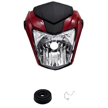 Imagem de Kit Carenagem Vermelho Guarau E Farol TITAN 160 2017