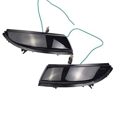 Imagem de Hacreyatu Luz indicadora de espelho lateral de seta sequencial LED dinâmica para Renault Clio IV MK4 Captur J87 (azul-amarelo)