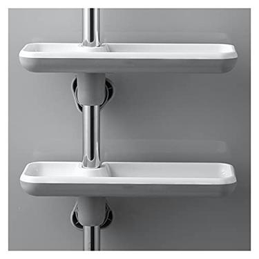 Imagem de Prateleira do banheiro Rack de armazenamento de rack de torneira, casa de banho espaçosaver, armazenamento de parede organizador de prateleiras, suporte de suspensão, conjunto de 2 prateleiras ou 3 pr