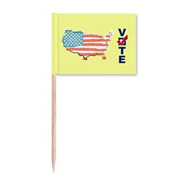 Imagem de Vote Your Dream America EUA palito de dente bandeira marcador topo decoração de festa