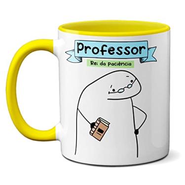 Imagem de Caneca Professor Rei Da Paciência Prova Em Dupla Você E Deus (Amarela)