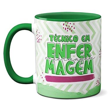 Imagem de Caneca Técnico Enfermagem Para Essa Paixão Não Tem Cura (Verde)