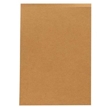 Imagem de NUOBESTY Caderno em branco de 1 peça, caderno de papel Kraft bonito e retrô portátil delicado caderno de anotações para viagens escolares (14 x 10,2 x 0,5 cm, A6)