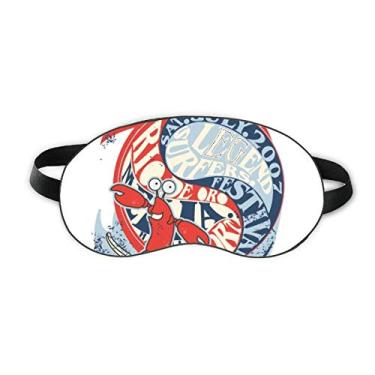 Imagem de World Beach Lagosta Marine Organismo Sleep Eye Shield Soft Night Blinfold Shade Cover