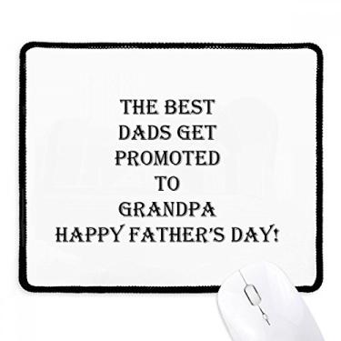 Imagem de Mousepad Dad Promoted to Grandpa Father's Festival Mousepad com borda costurada para jogos