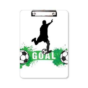 Imagem de Prancheta de texto para futebol americano, esportes, pasta, bloco de escrita A4