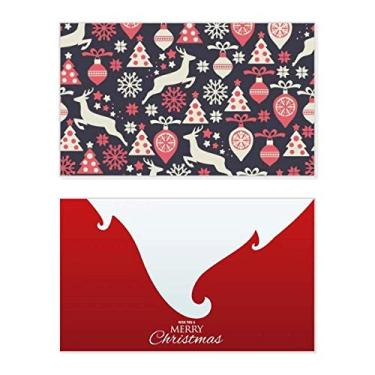 Imagem de Árvore de Natal de cervo, presente de férias, cartão de felicitações, mensagem de Natal