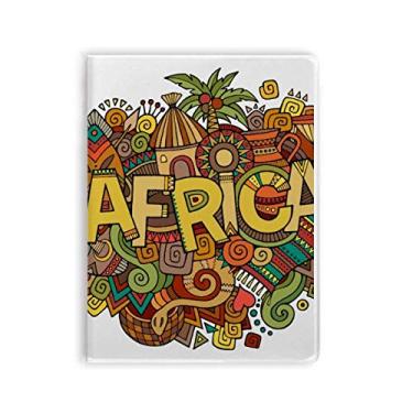 Imagem de Diário de capa macia com estampa de arte aborígene tribal africana