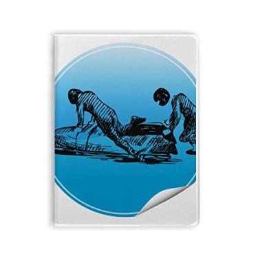 Imagem de Caderno de ilustração de esqui e botas para esportes de inverno, capa de chiclete, diário de capa macia