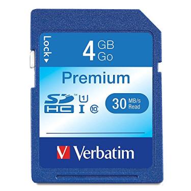 Imagem de Verbatim Cartão de memória 96171 4GB Premium SDHC, UHS-I U1 Classe 10, azul