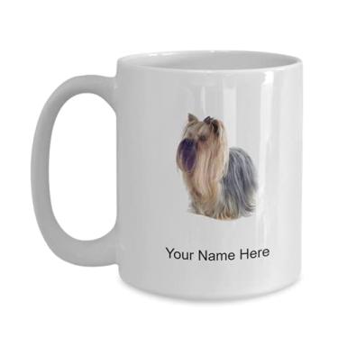 Imagem de Caneca de café personalizada Yorkshire-terrier para Yorkshire-terrier Lovers Idea Crianças Meninos Meninas Amor - Caneca de café 425 g