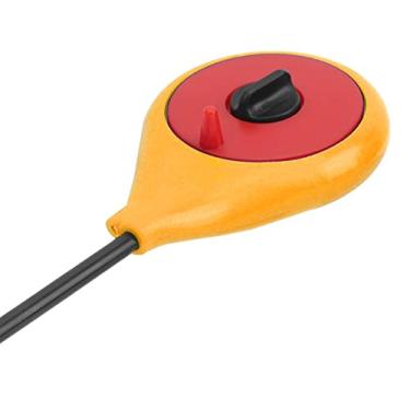 Imagem de Vara de pesca no gelo, conjunto resistente e durável, kit de 2 varas de pesca, ABS simples para acessórios de pesca, reservatório/lago, entusiastas de pesca de inverno (amarelo)