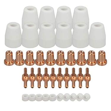 Imagem de RIVERWELD (Extended 40pcs) - Pt-31 Lg-40 Plasma Tip Nozzle Electrode Cutting Consumable Cut-50 Cut-40d 40pcs