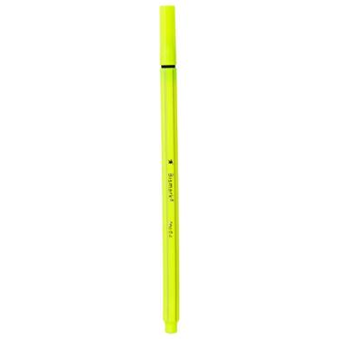 Imagem de Caneta Hidrográfica, Bismark, BU0102N055, Extra fina, 10 unidades, Amarelo Neon