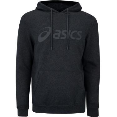 Imagem de Blusa de Moletom Masculina ASICS com Capuz Canguru Fechado Fleece