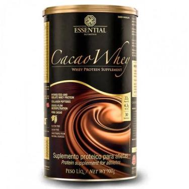 Imagem de Cacao Whey Essential Nutrition - (900G) Whey Protein Isolado E Hidroli