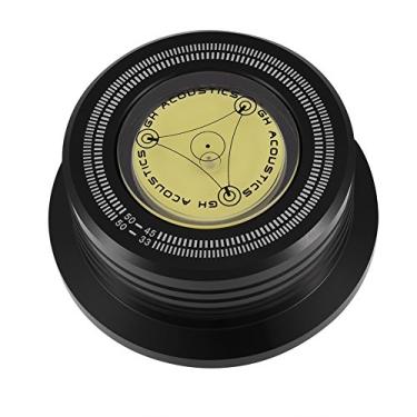 Imagem de Sluffs Record Weight Stabilizer, 50Hz Turntable Disc Record Stabilizer Clamp With Bubble For Phonographecord Player, Helps Eliminate Vibration, Feedback Rumble And Sounds Better.(preto)