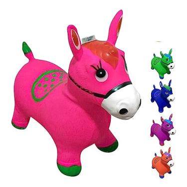 Imagem de Cavalinho Upa Upa Pula Pula Com Som e Luzes para Crianças (Rosa)