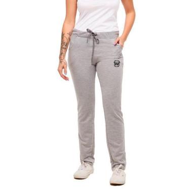 Imagem de CALÇA DE MOLETOM FEMININO SLIM CASUAL WOOKS - WF1-CINZACLARO-G-Feminino