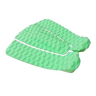 Imagem de Almofada de tração para prancha de 3 peças Almofadas de deck para esteira Acessórios de deque Almofadas de cauda para skimboarding Placa de, VERDE