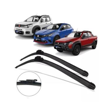 Imagem de Par Palheta Limpador de Para Brisa Fiat uno 2015 2016 a 2018