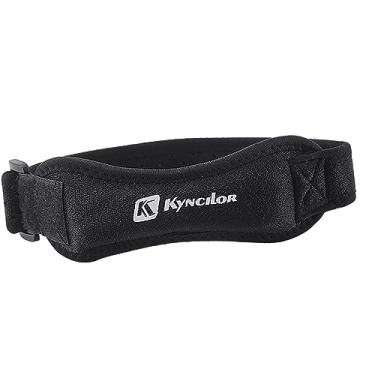 Imagem de Generic Suporte para joelheira com cinta de patela, cinta estabilizadora de patela, proteção de joelho ajustável durável para corrida, tênis, futebol, treino, PRETO