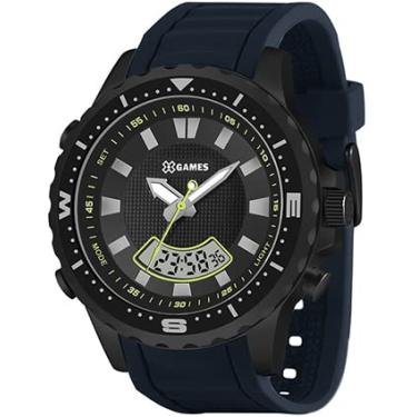 Imagem de Relógio XGames Masculino Anadigi XMNPA011 P1DX Pulseira Azul