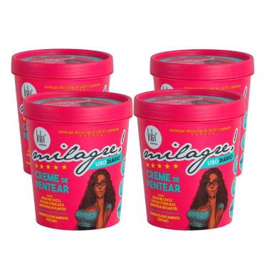 Imagem de Kit 4 Cremes Para Pentear Lola Milagre 450g