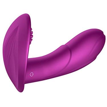 Imagem de Mulheres Adultos Brinquedos Frequência G Spotter Vibrador Vestível Vi'brator com controle remoto B'uttërfly Vi'brator Mssagërr para mulheres Penetrador duplo para mulheres Q2Q