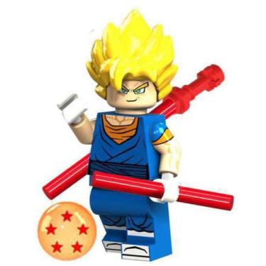 Imagem de Boneco Blocos De Montar Vegeto Super Dragon Ball - Mega Block Toys