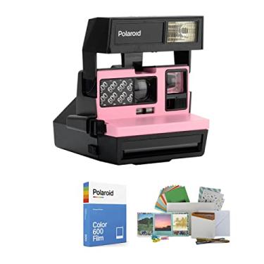 Imagem de Conjunto de câmera Polaroid 600 instantâneo com filme Polaroid Originals Color 600 e kit de acessórios (3 itens)