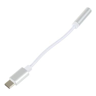Imagem de OSALADI Cabo adaptador adaptadores adaptador de fones de ouvido adaptador de fone de ouvido tipo c conversor de fone de ouvido nu Linha de áudio linha de conversão Liga de alumínio
