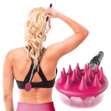 Imagem de Cactus Scratcher Arranhador telescópico extensível nas costas – estende 73,7 cm de comprimento, ferramenta de arranhar retrátil dupla face para mão, pescoço, cabeça e corpo – Presente universal para