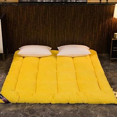 Imagem de Colchão Futon Macio Respirável Dobrável Almofada De Dormir Antiderrapante Piso Japonês Futon Colchão Tatami Tapete De Acampamento Portátil,001,200 * 220cm,Sensational421