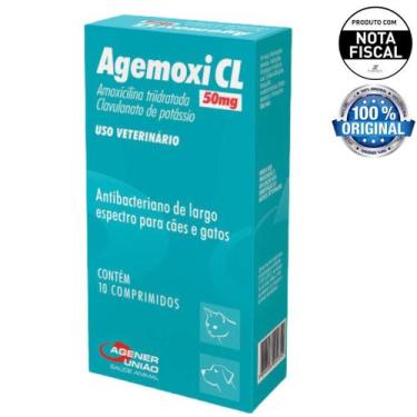 Imagem de Agemoxi Cl 50 Mg Agener União 10 Comprimidos