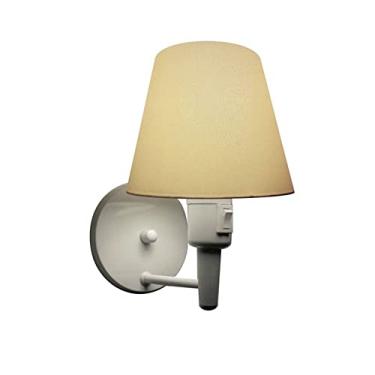 Imagem de Arandela com Inter Liga e Cúpula Tecido, Vivare Iluminação, Arandela Parede2013 BRLA, Branco, Pequeno