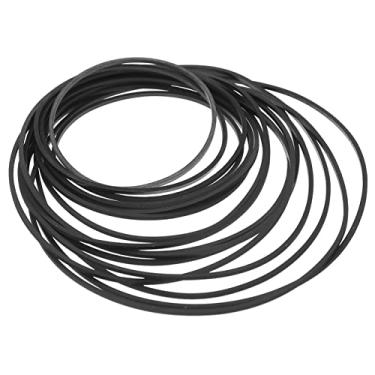 Imagem de 50 Unidades cinto gravador Correias Para Toca-Fitas cintos de cassetes correias de acionamento de gravador de cassete quadrado fita de audio CD elástico de borracha jogador