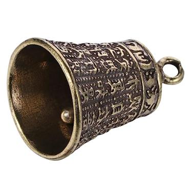 Imagem de Pingente de chaveiro de carro mantra coração sutra sino de seis caracteres 1 unidade dinheiro chinês pendurado sinos de sinos de vento DIY decoração vintage enfeite sino pequeno