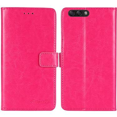 Imagem de TienJueShi Capa protetora de couro flip estilo livro rosa TPU silicone Etui carteira para Asus zenfone 4 ze554kl 5,5 polegadas