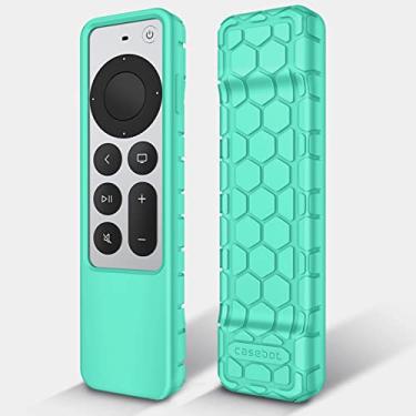 Imagem de Fintie Capa protetora para Apple TV Siri Remote 2021 2022 - Capa de silicone antiderrapante à prova de choque para Apple TV 4K / HD Siri controle remoto (2ª geração/3ª geração), turquesa